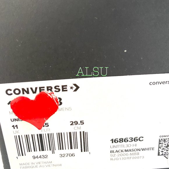 Converse UNT1TL3D High Top Canvas Upper Mason Mens - Picture 8 of 8